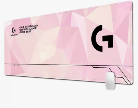 罗技鼠标垫加厚精密锁边 吃鸡英雄联盟电竞游戏垫 办公桌垫可定...