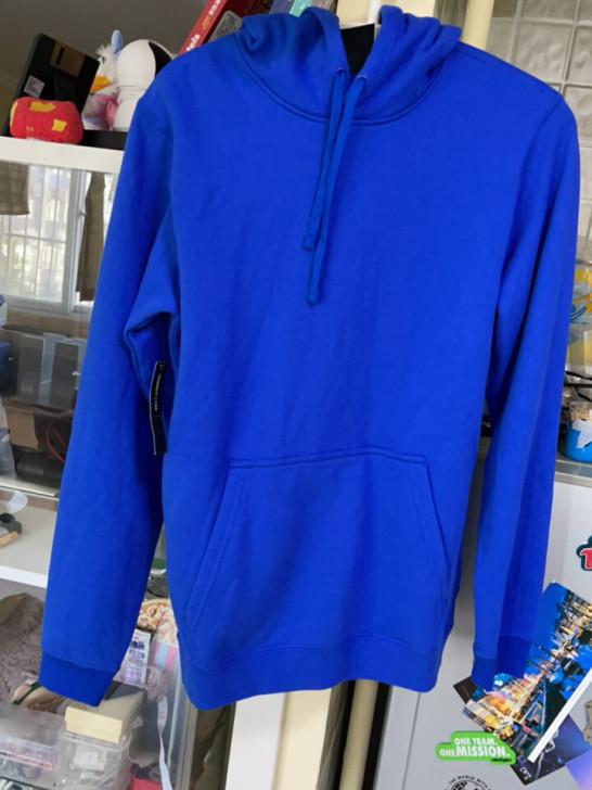 nike耐克 纯棉蓝色连帽卫衣 S码 全新...