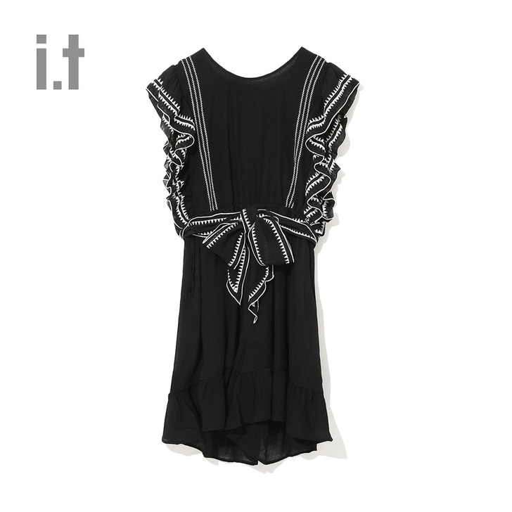 【狂欢价】it b+ab女装无袖连衣裤20...