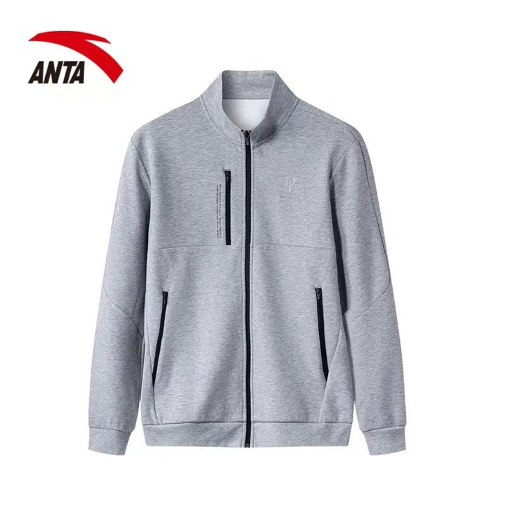 安踏男款秋装搏击系列运动针织上衣   面料...