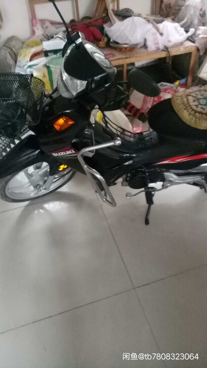 铃木畅迪110两万公里八成新，自己骑的很爱...