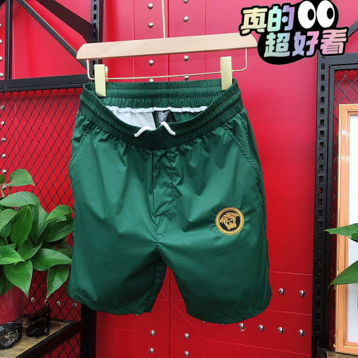 休闲运动短裤男2021夏季潮牌美杜莎印花五...