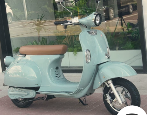 复古摩托车 复古摩托车罗马假日电动车ves...