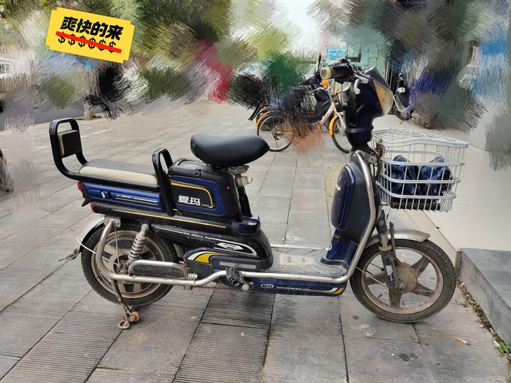 看图，爱玛电动车！车架扎实比较大