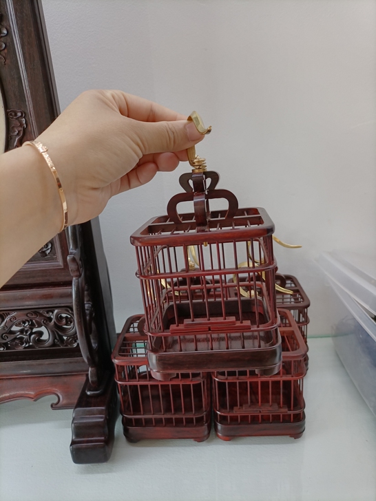 印度小叶紫檀蛐蛐蝈蝈笼，实物超漂亮可爱