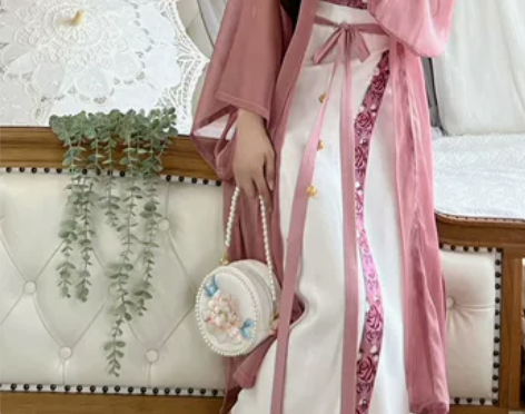 玉术原创汉服【仲夏玫瑰】旋裙宋制长干寺吊带...