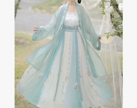 恋霜榴影汉服夏款女正品原创中国风夏季百褶裙...