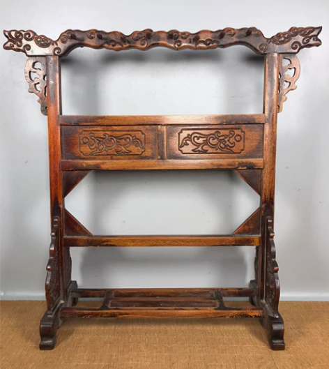 花梨木笔架，尺寸长44.5宽15高43， ...