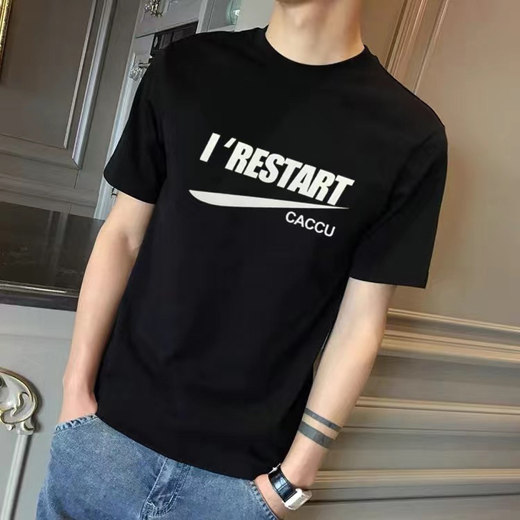 新款t恤男潮牌休闲百搭半袖男装上衣纯色