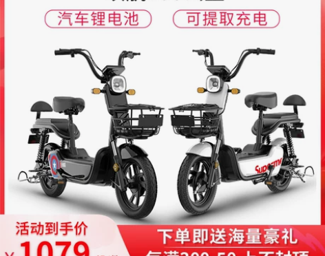 【狂欢价】众行爱玛台铃绿源同款电动车锂电附...