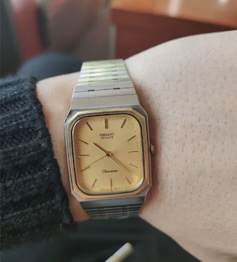 精工克诺时7431石英腕表 表径27，原装...