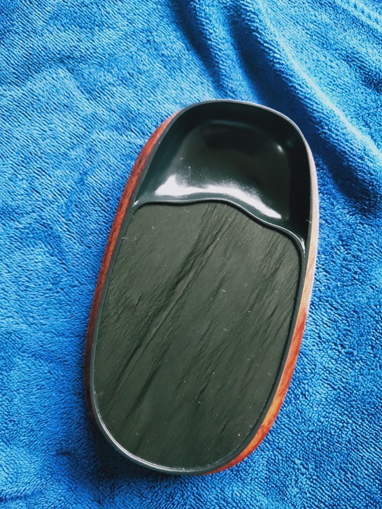 歙砚老坑，行囊砚，尺寸12.5-6.3-2...