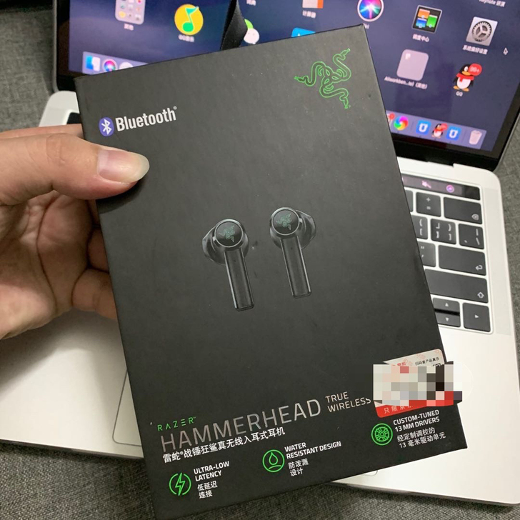 京东专供Razer雷蛇战锤狂鲨真无线耳机，...