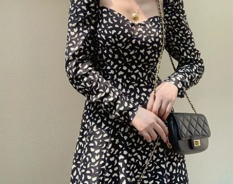 2021年新款长裙早春设计感法式小众高级感...