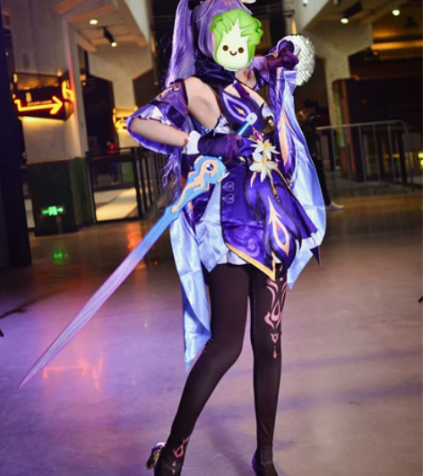 原神刻晴cos大全套 衣服假毛耳饰鞋子武器...