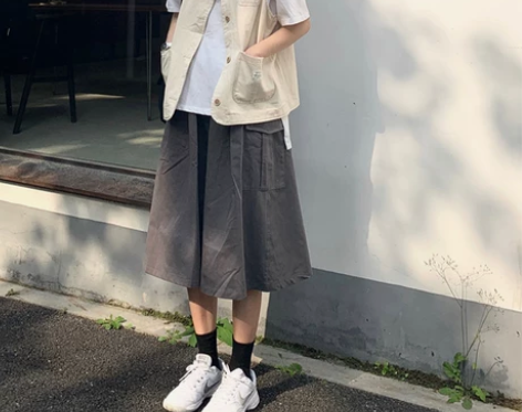 潮流中性风工装半身裙 几乎全新，白菜价出几...