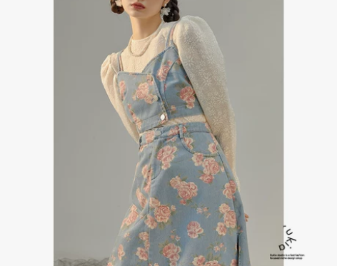 RUKIA盐系穿搭套装春ins甜美小众吊带...