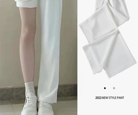 白色西裤女,全新,低价出售价格可以商量奥 ...