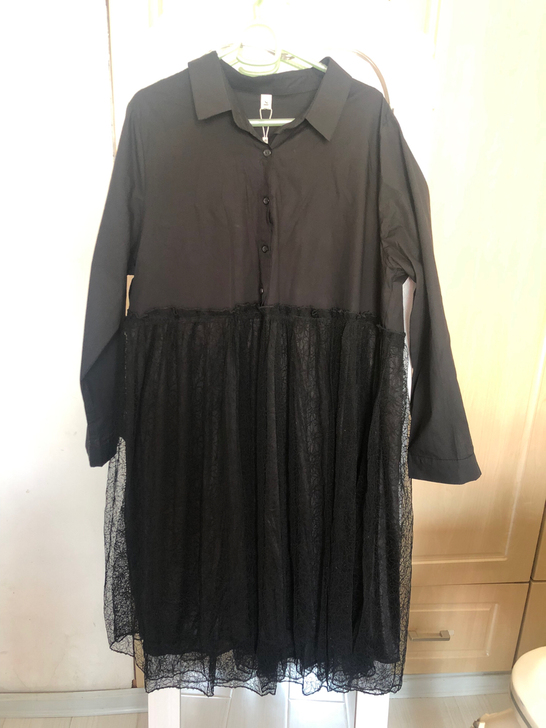 全新韩版拼接蕾丝衫