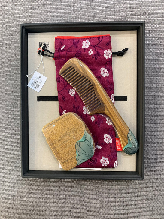 谭木匠礼盒套装雨荷 梳镜套装