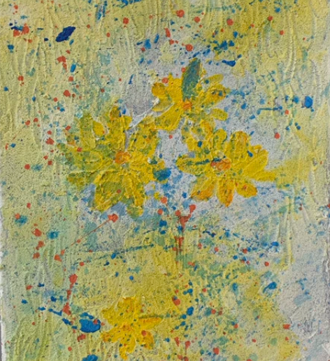 石英砂肌理画装饰画30*40 艺术绘画纯手...