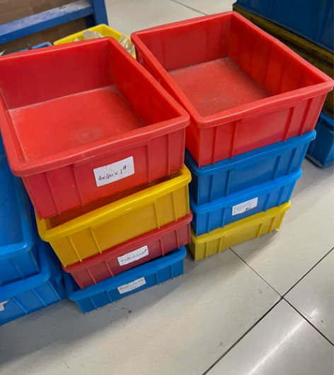 6个包邮 塑料工具盒周转箱零件盒230*167*75，颜色随...