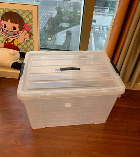 品牌收纳箱 透明储物盒 超级结实。搬家储物...