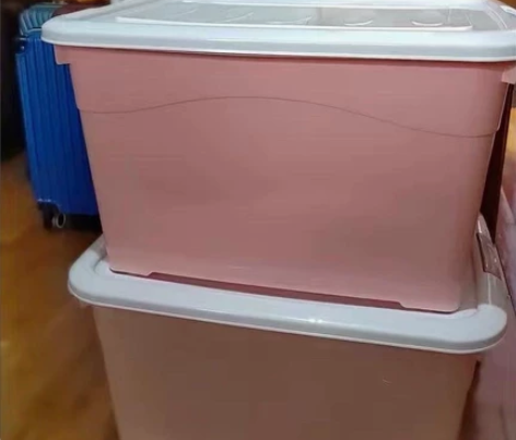 35元两个甩卖特大号收纳箱家用衣服整理储物...