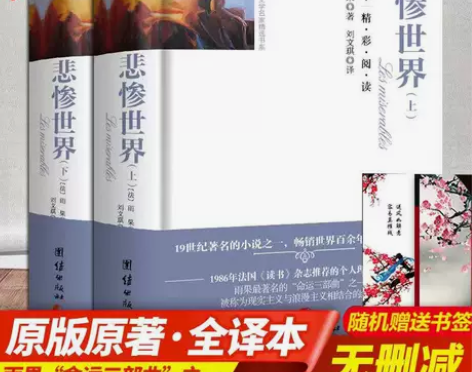 【原著无删减】精装悲惨世界 (上下) 2册...