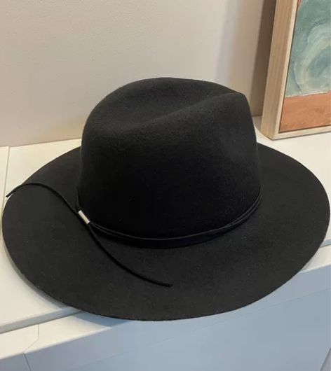 真享秋冬羊毛礼帽，女式羊毛礼帽，黑色，均码...