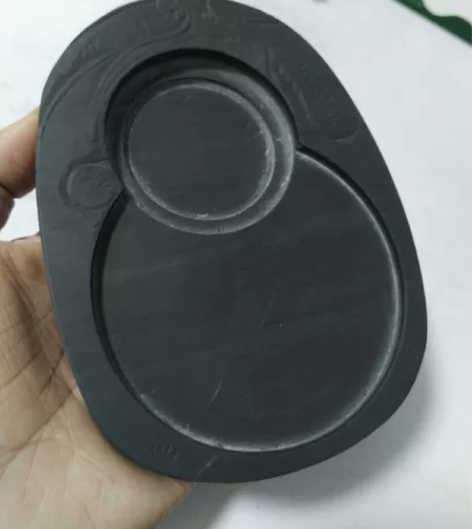 文革创汇砚台 歙砚 眉纹水波纹砚台砚台保存...