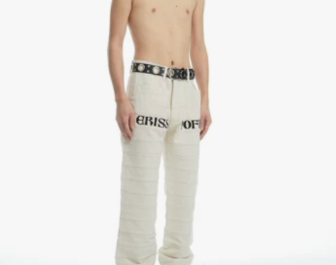 ERISSTOFF 复古朋克胚布白色糜烂解...