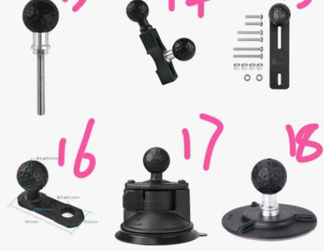 五匹osopro摩托车手机导航支架变径球头...