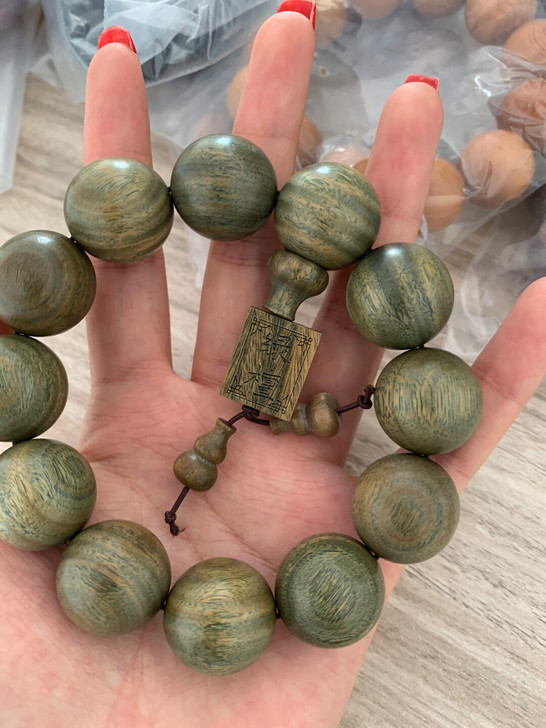 阿根廷绿檀2.0手串天然檀香木，阿根廷玉檀...