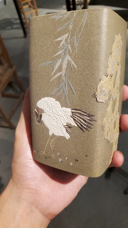 杨洁全手制笔筒