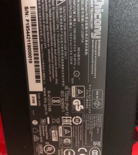 笔记本电源群光230w电源适配器a12-2...