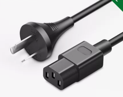 绿联电脑电饭煲电源线三孔3芯台式主机显示器...