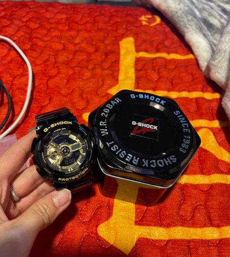 卡西欧黑金防水运动水表，全新未拆封，168...