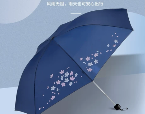 雨伞遮阳伞天堂伞银胶紫外线伞晴三折叠伞