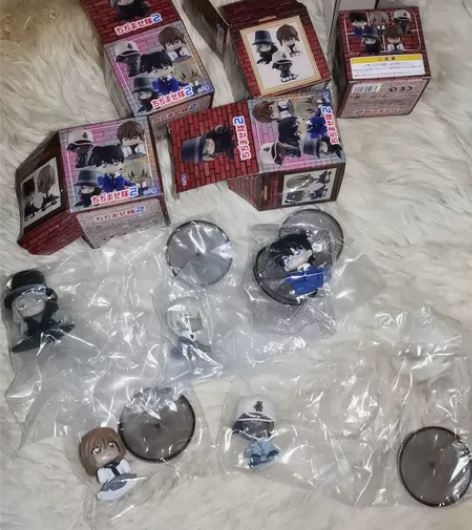 正版名侦探柯南手办工藤新一缩小版盲盒Q版基...