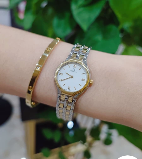 欧米茄麦穗小金表石英表中古表女表vinta...