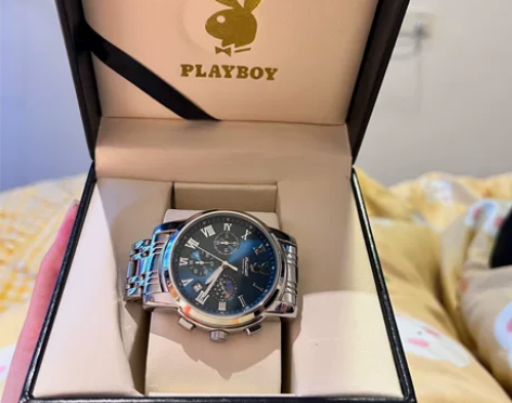 花花公子男士手表男潮流学生正品新款腕表多功...