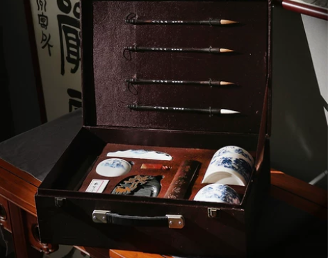 毛笔文房四宝套装 高档礼盒
