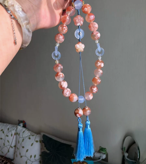 老料同料樱花十八子，没修没补，珠子16m左...