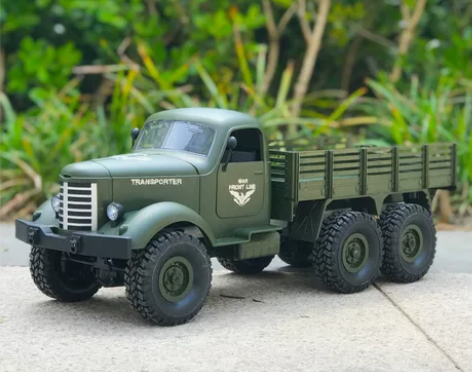 六驱遥控解放卡车带差速器攀爬越野车模型 六...