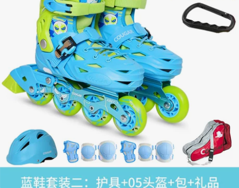 美洲狮溜冰鞋 孩子用了几次 不喜欢滑了 放...