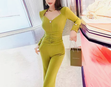 连体裤 连体裤长裤型色缤纷春季时尚连身20...