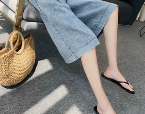 美丽阁2019夏季新款五分牛仔裤女高腰直筒...