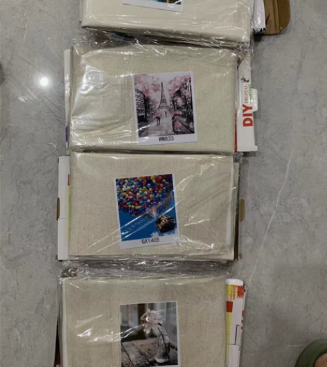 DIY油画19.9元2个包邮 出口的剩下一...