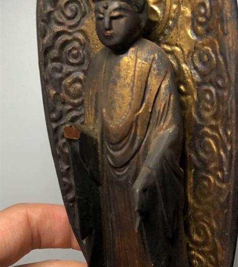 木造像 老木雕佛像 释迦牟尼 菩萨 木佛神...